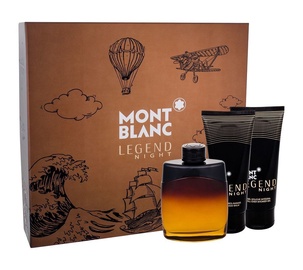 Mont Blanc Legend Night 100ml EDP + 100ml Shower Gel + 100ml Aftershave Balm