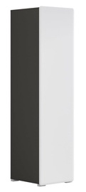 Black Red White Possi Light SZF1D Wardrobe Grey/White Gloss