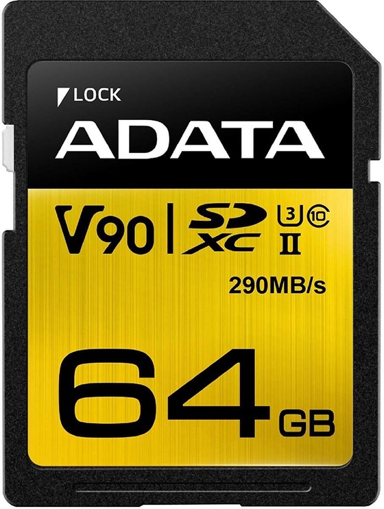 Mälukaart ADATA Premier One 64GB SDXC UHS-II U3 Class 10