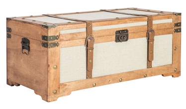 Home4you Chest Milord 80x40xH34cm Beige/Brown