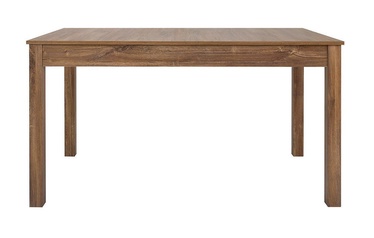 Pusdienu galds Black Red White Bryk Stirling Oak, 1400x800x760 mm