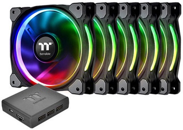 Thermaltake Riing Plus 12 LED RGB Radiator Fan TT Premium Edition 5-Pack CL-F054-PL12SW-A