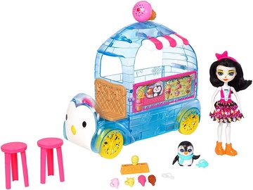 Mattel Enchantimals Wheel Frozen Treats Preena Penguin Doll & Playset FKY58