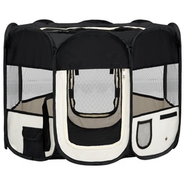 Аксессуары для дрессировки животных VLX Foldable Dog Playpen, белый/черный