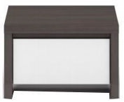 Black Red White Kaspian Night Stand KOM1S Wenge/White