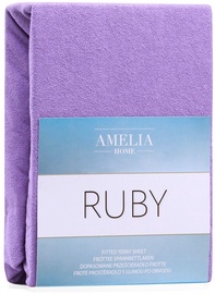 Voodilina AmeliaHome Ruby, violetne, kummiga