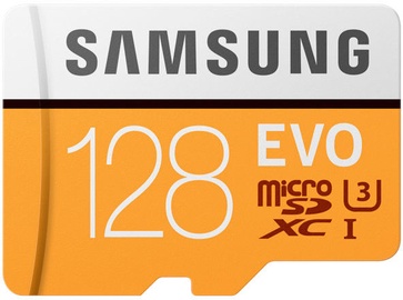 Samsung EVO (2017 Model) 128GB microSDXS UHS-I Class 10 + Adatper