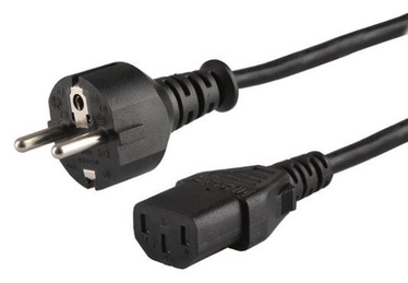Savio Cable IEC C13 / Schuko 1.2m Black
