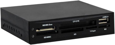 4World 10062 Flash Card Reader 24in1 3.5'' Black
