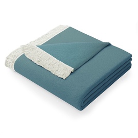 Покрывало AmeliaHome Franse, слоновой кости/синий, 150 см x 200 см