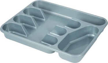 Plast Team Cutlery Tray With 5 Spaces 33.5x26.4x4.6cm Grey