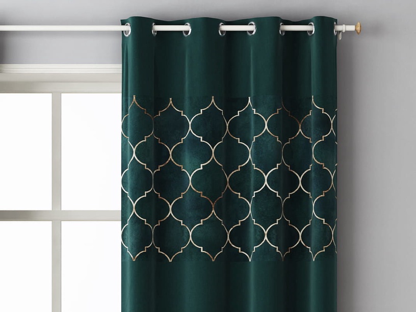 Ночные шторы Room99 Harmony, темно-зеленый, 140 см x 250 см