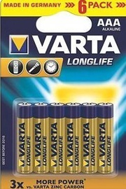 Baterijas Varta, AAA, 6 gab.