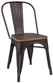 Стул для столовой Signal Meble Loft Dark Walnut/Graphite, 1 шт.