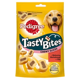 Gardums suņiem Pedigree Tasty Bites Chewy Slices, liellopa gaļa, 0.155 kg