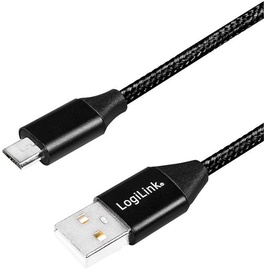 Logilink USB to Micro USB Cable Black 0.3m