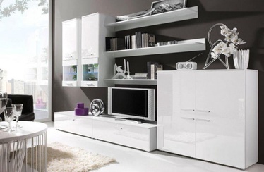 Cama Meble Modular System Como With Lights White