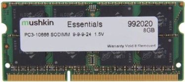 Operatīvā atmiņa (RAM) Mushkin Essentials 992020, DDR3 (SO-DIMM), 8 GB, 1333 MHz