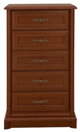 Komoda Black Red White Kent 61.5x108.5x45 cm Chestnut