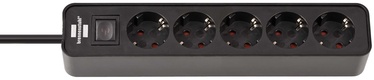 Bremounta Power Strip Ecolor 1.5m 5 Outlets Black