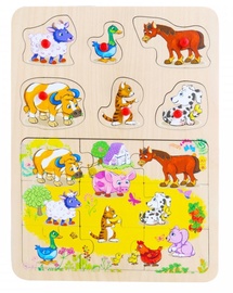 Brimarex Wooden Puzzle Animals 15pcs 1581686