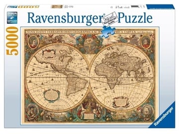 Pusle Ravensburger Antique World Map, 5000 tk