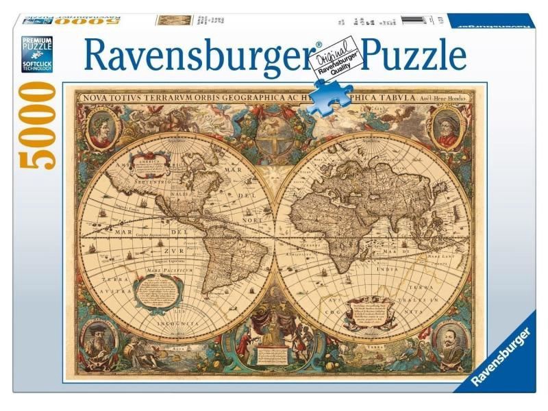 Dėlionė Ravensburger Former world map 17411, 153 cm x 101 cm