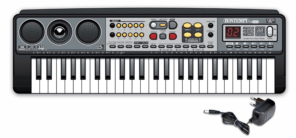 bontempi digital keyboard with 49 midi keys