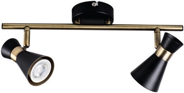 Kanlux Mileno EL-2I B-AG Ceiling Lamp Black/Gold 2x35W GU10