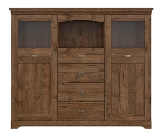 Комод Patras KOM2W4S, дубовый, 153 x 44.5 см x 129 см