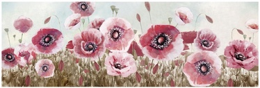 Home4you Print Picture Oil On Canvas 50x150cm Poppy 73889