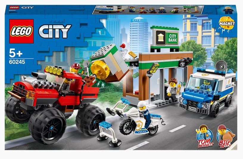 Konstruktors LEGO City Policija: laupīšana ar monstru vāģi 60245, 362 gab.