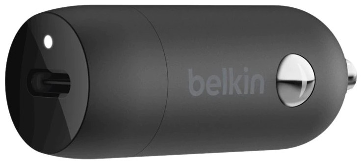 Lādētājs Belkin Car Charger, USB-C, melna