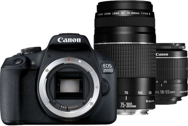Canon EOS 2000D EF-S 18-55mm IS II + EF 75-300mm III