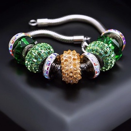 Diamond Sky Bracelet Becharmed Pavé V With Swarovski Beads
