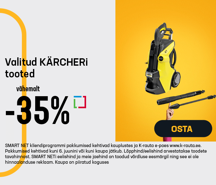 Valitud KÄRCHERi tooted vähemalt -35%