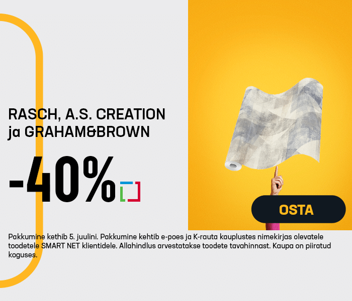 RASCH, A.S. CREATION ja GRAHAM&BROWN tapeedid -40%