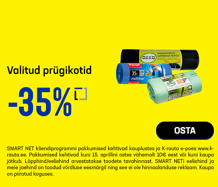 Valitud prügikotid -35%