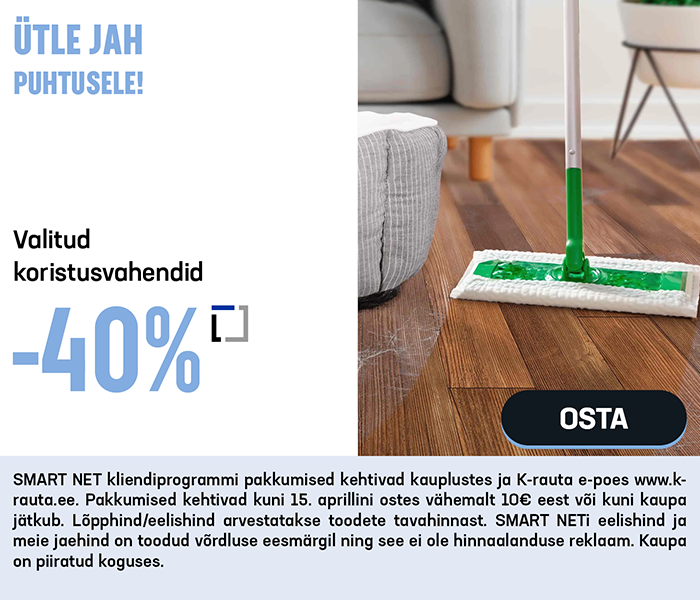 Valitud koristusvahendid -40%