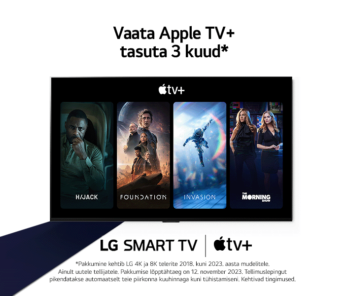 Vaata Apple TV+ tasuta 3 kuud*
