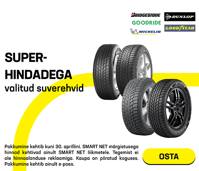 Superhindadega valitud suverehvid