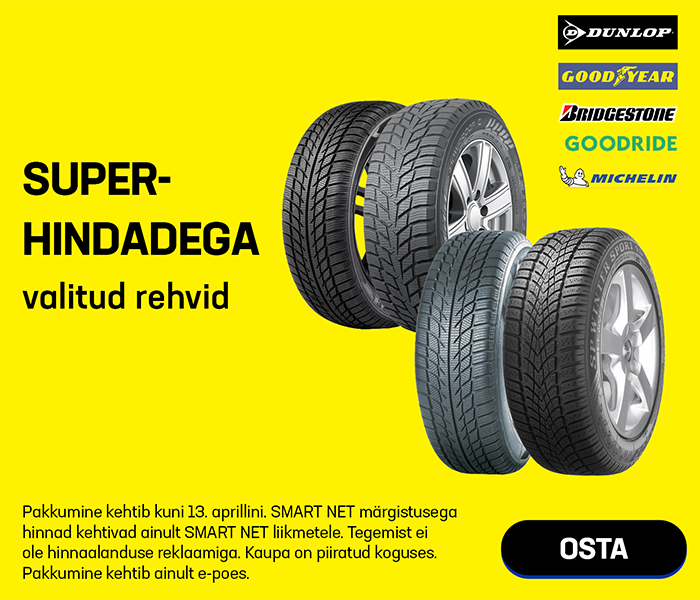 Superhindadega valitud rehvid
