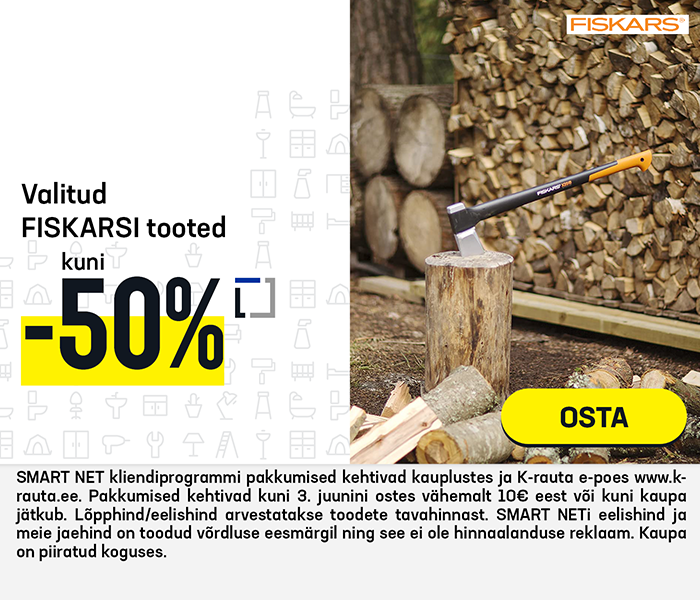 Valitud Fiskarsi tooted kuni -50%