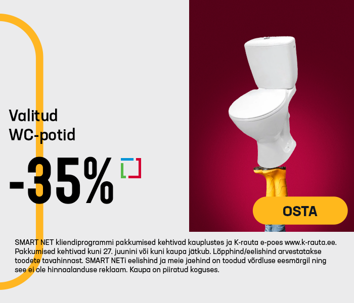  Valitud WC-potid -35%