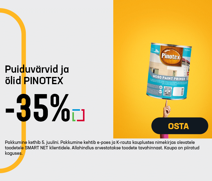 Puiduvärvid ja õlid PINOTEX-35%