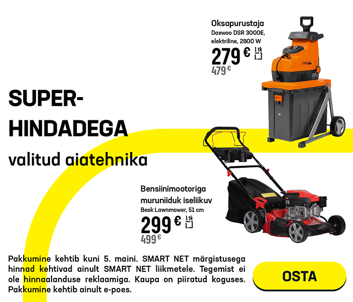 Superhindadega valitud aiatehnika