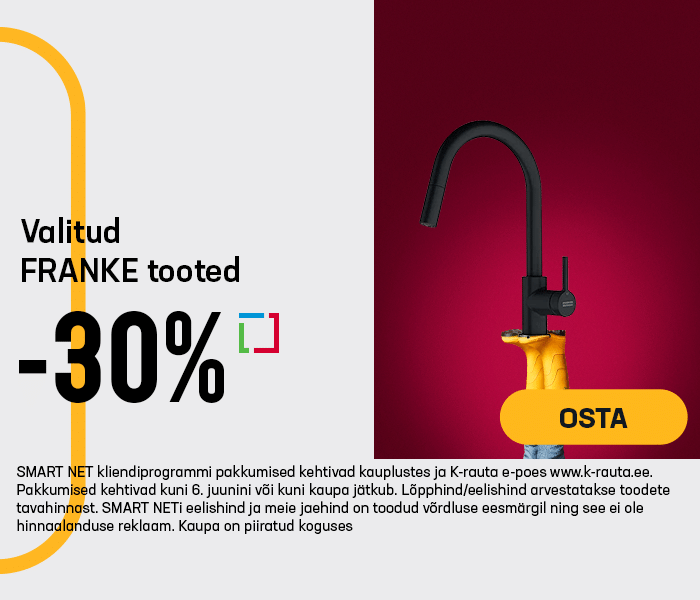 Valitud FRANKE tooted -30%