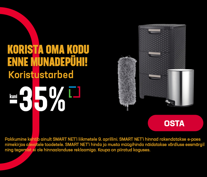 Korista oma kodu enne Munadepühi! Koristustarbed kuni -35%