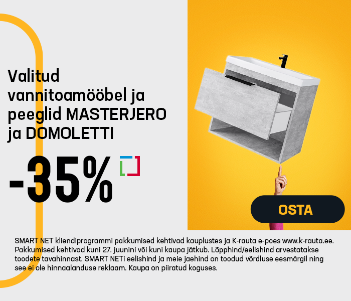 Valitud vannitoamööbel ja peeglid MASTERJERO ja DOMOLETTI -35%