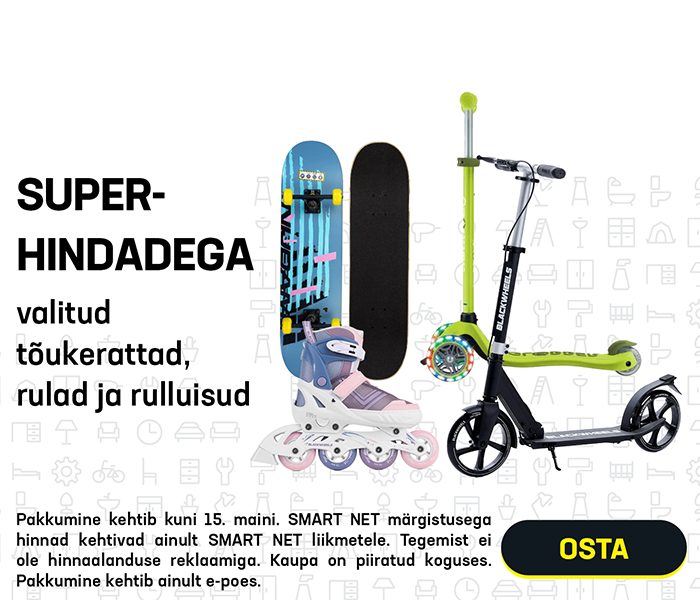 Superhindadega valitud tõukerattad, rulad ja rulluisud